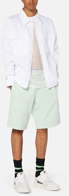 Ami Paris AMIPARIS SS22 薄荷綠休閒短褲 寬鬆版 純色綁帶腰 HSO602-747441 Lookbook Ami Paris AMIPARIS SS22 薄荷綠休閒短褲 寬鬆版 純色綁帶腰 HSO602-747441