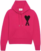 Ami Paris AMIPARIS SS22 Neon Purple Heart Logo Drawstring Pullover Hoodie Unisex. UKS802018-630 Ami Paris AMIPARIS SS22 Neon Purple Heart Logo Drawstring Pullover Hoodie Unisex. UKS802018-630