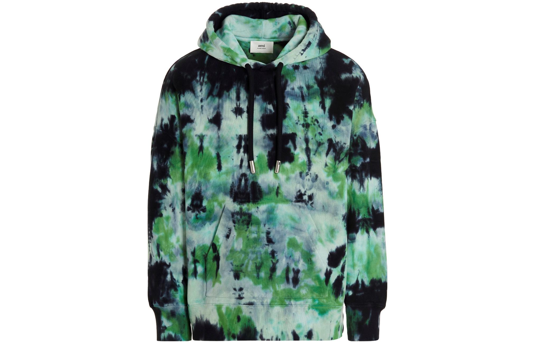 Ami Paris AMIPARIS SS22 Unisex Green Tie-Dye Knitted Sweatshirt. USW208733301 圖 2