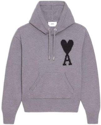 Ami Paris AMIPARIS SS22 男女款Logo愛心拼色連帽上衣 - 灰色 UKS802.018057 Buy Ami Paris AMIPARIS SS22 男女款Logo愛心拼色連帽上衣 - 灰色 UKS802.018057