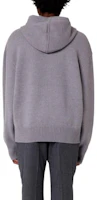 Shop Ami Paris AMIPARIS SS22 男女款Logo愛心拼色連帽上衣 - 灰色 UKS802.018057