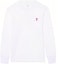Buy Ami Paris AMIPARIS SS22 白色爱心标志长袖男女同款T恤。 UTS200-701100