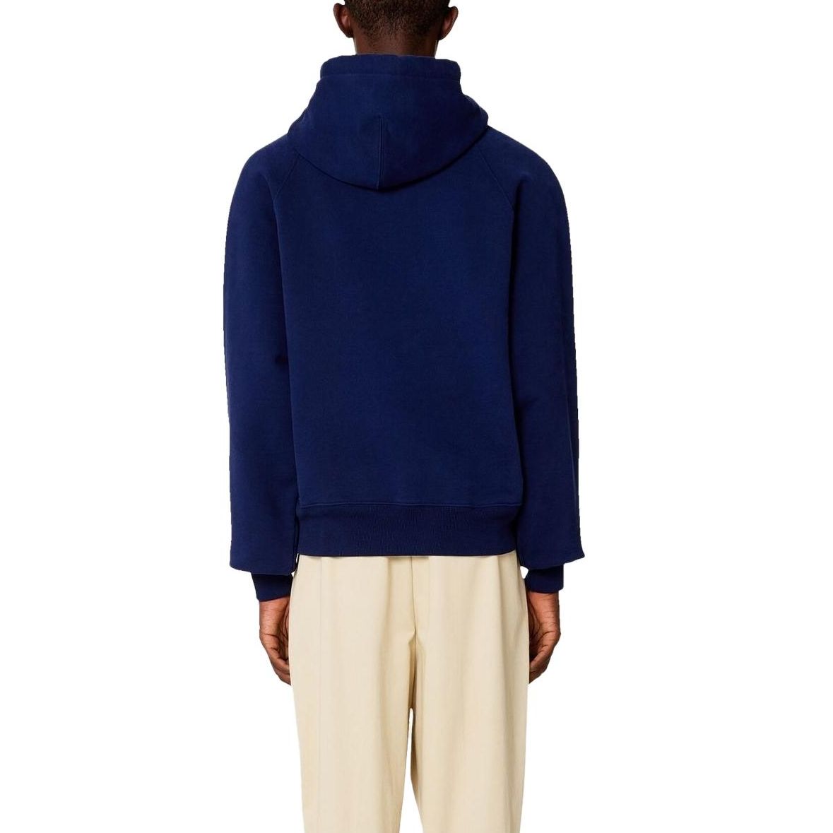 Ami Paris AMIPARIS SS23  Blue Logo Drawstring Hoodie Long Sleeve Pullover. USW204747-496 圖 4