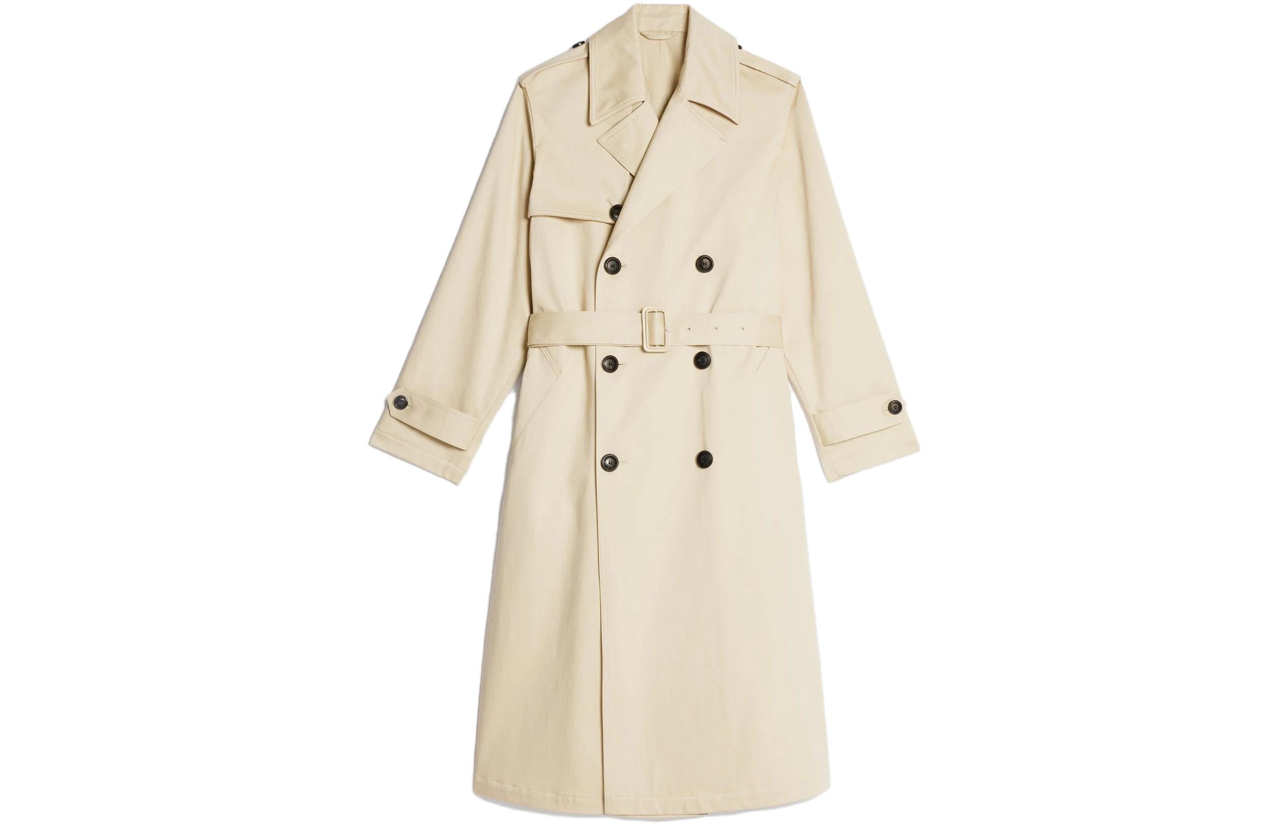 Order Ami Paris AMIPARIS SS23 Kot Trench Double-Breasted Off-White. UCO106CO0009-709