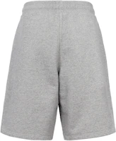 Shop Ami Paris AMIPARIS SS23 Grey Loose Fit Shorts with Heart Embroidery. HSO602747-055