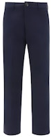 Ami Paris AMIPARIS SS23 Solid Straight-Leg Casual Pants Blue HTR005CO0009-491 Ami Paris AMIPARIS SS23 Solid Straight-Leg Casual Pants Blue HTR005CO0009-491