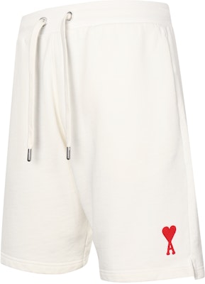 Ami Paris AMIPARIS SS23 白色抽繩短褲附刺繡Logo。 USO604747-175 Lookbook Ami Paris AMIPARIS SS23 白色抽繩短褲附刺繡Logo。 USO604747-175