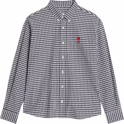アミパリス AMIPARIS SS23 ブラックハートチェック シングルブレスト 長袖シャツ メンズ. HSH113CO0023-492 Buy アミパリス AMIPARIS SS23 ブラックハートチェック シングルブレスト 長袖シャツ メンズ. HSH113CO0023-492