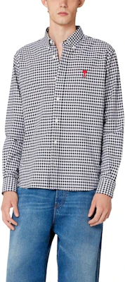 アミパリス AMIPARIS SS23 ブラックハートチェック シングルブレスト 長袖シャツ メンズ. HSH113CO0023-492 Shop アミパリス AMIPARIS SS23 ブラックハートチェック シングルブレスト 長袖シャツ メンズ. HSH113CO0023-492