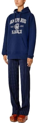 Ami Paris AMIPARIS SS23 字母印花寬鬆連帽衫 男女同款 藍色 USW208747-491 Lookbook Ami Paris AMIPARIS SS23 字母印花寬鬆連帽衫 男女同款 藍色 USW208747-491