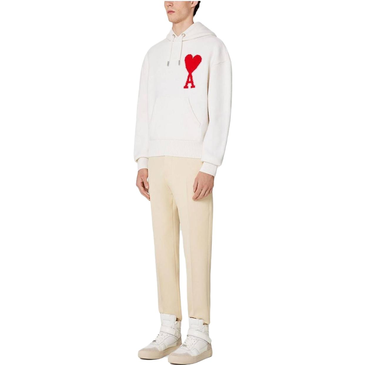 Ami Paris AMIPARIS SS23 Logo Knit Pullover Sweater Unisex Beige. UKS802KN0018-154 圖 3