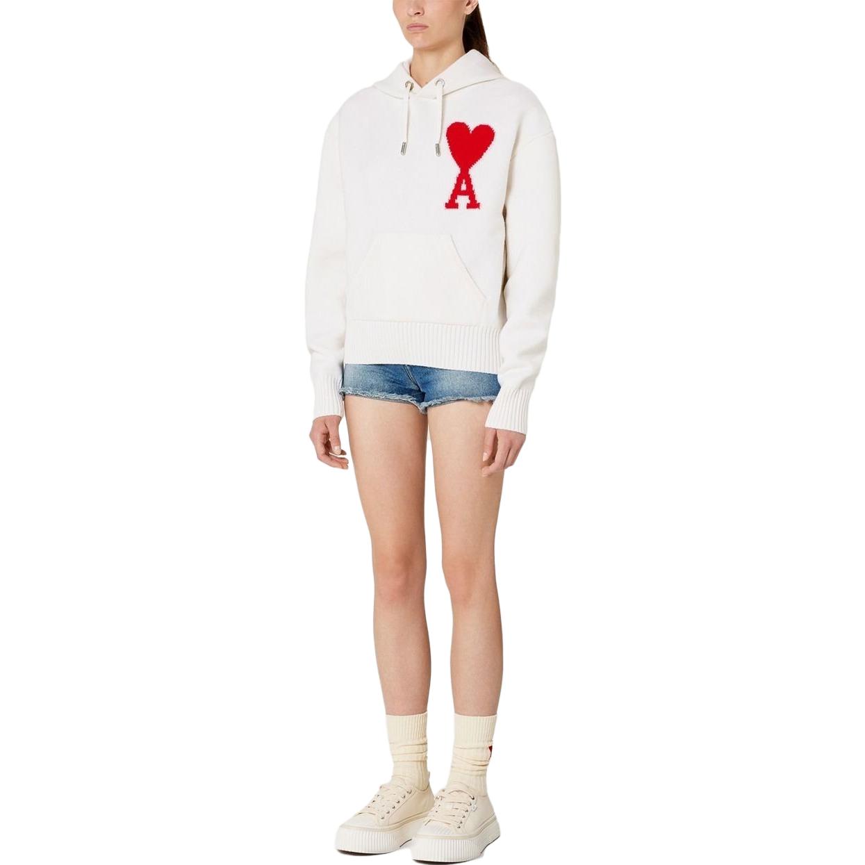 Ami Paris AMIPARIS SS23 Logo Knit Pullover Sweater Unisex Beige. UKS802KN0018-154 圖 4