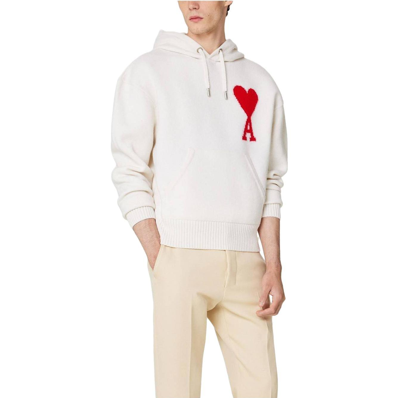 Ami Paris AMIPARIS SS23 Logo Knit Pullover Sweater Unisex Beige. UKS802KN0018-154 圖 5