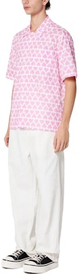 Camisa de Manga Corta Rosa con Estampado de Corazones Ami Paris SS23. HSH203CO0029-662 Purchase Camisa de Manga Corta Rosa con Estampado de Corazones Ami Paris SS23. HSH203CO0029-662