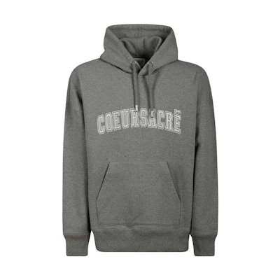 Ami Paris AMIPARIS SS23 Solid Color Letter Logo Hoodie Long Sleeve Grey. USW209747-055