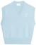 Order Ami Paris AMIPARIS SS23男女同款天蓝色V领标志印花宽松背心. UKS708016-464