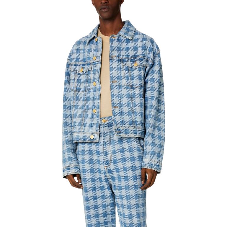 Shop AMI Paris AMIPARIS SS23 Baju-T Unisex Vanilla dengan Sulaman Logo. UTS001724-709