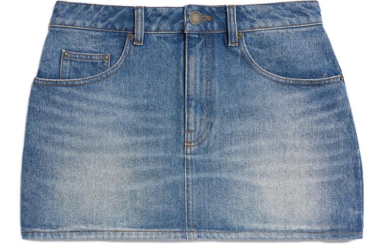 Order アミパリ AMIPARIS SS23 ビンテージウォッシュデニムスカート ブルー. FSK011DE0-001