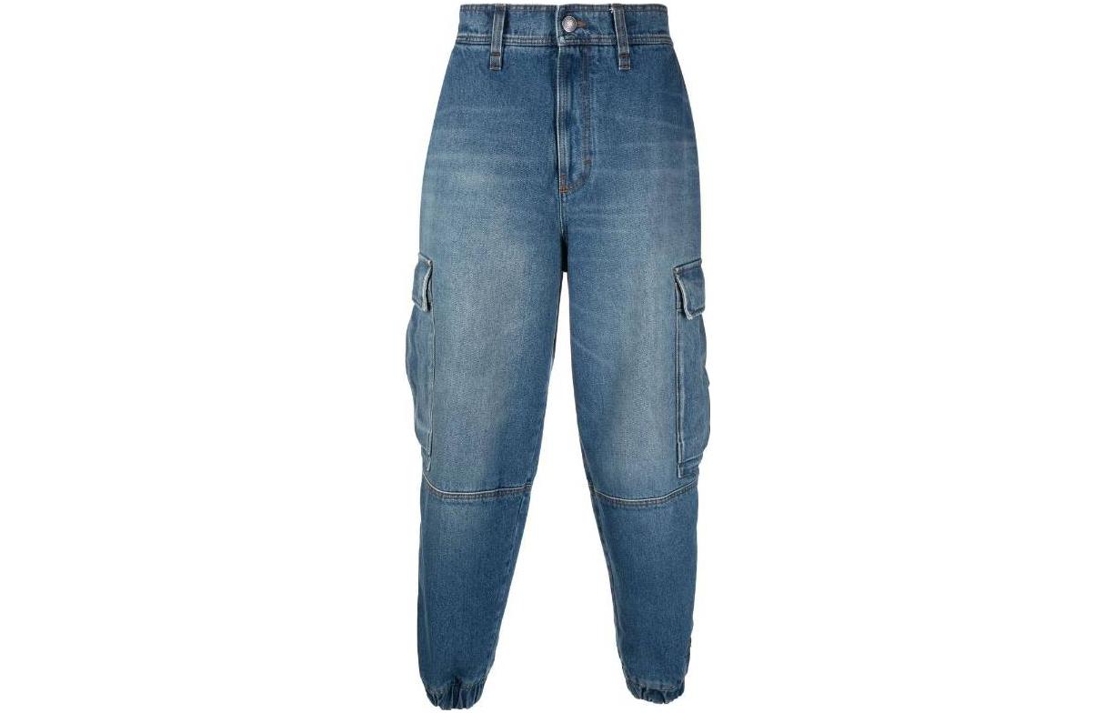 Order Ami Paris AMIPARIS SS23 Jeans Jogger Efecto Lavado Azul HTR210DE0001-480