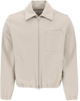 Ami Paris AMIPARIS SS24 Beige Cotton Jacket with Metallic Heart Zip Design. HJK053CO0009-271 Ami Paris AMIPARIS SS24 Beige Cotton Jacket with Metallic Heart Zip Design. HJK053CO0009-271