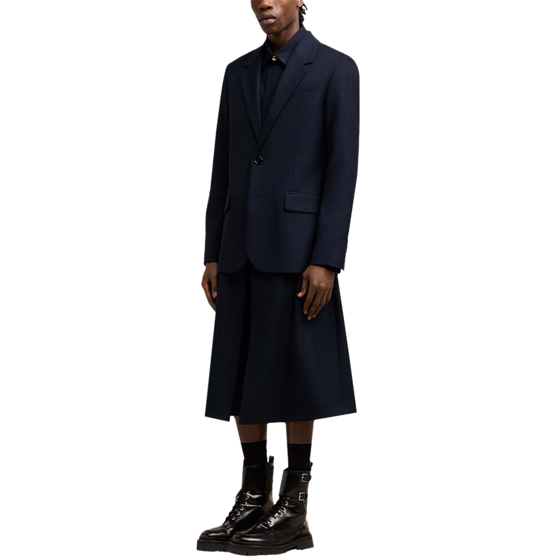 Ami Paris AMIPARIS SS24  Navy Blue Single-Breasted Loose Fit Long Sleeve Blazer. HBV107WV0026-4011 圖 5