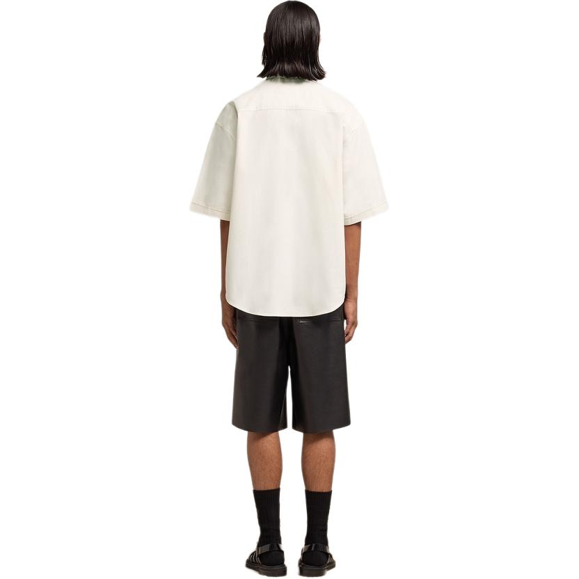 Ami Paris AMIPARIS SS24  White Cotton Short Sleeve Shirt with Heart Embroidery. HSH230CO0031-193 圖 4