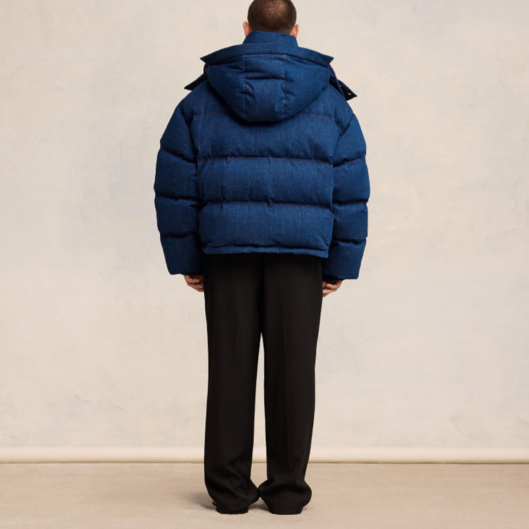 Ami Paris AMIPARIS SS24 Dragon Capsule Unisex Hooded Denim Down Jacket - Faded Blue. SPUJK509DN0097-480 圖 5