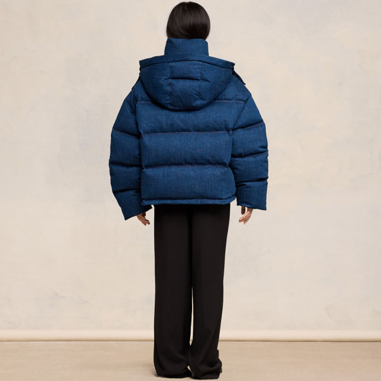 Ami Paris AMIPARIS SS24 Dragon Capsule Unisex Hooded Denim Down Jacket - Faded Blue. SPUJK509DN0097-480 圖 6