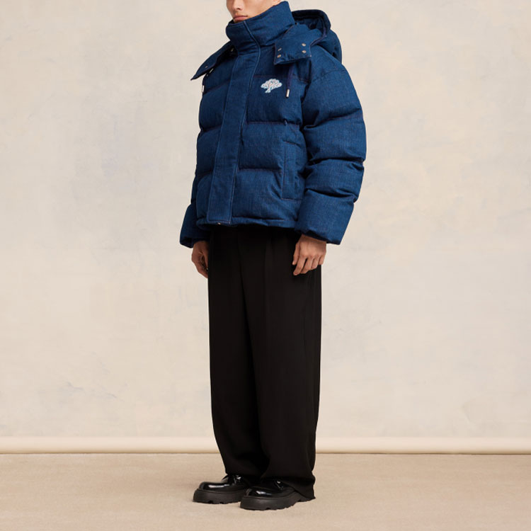 Ami Paris AMIPARIS SS24 Dragon Capsule Unisex Hooded Denim Down Jacket - Faded Blue. SPUJK509DN0097-480 圖 7