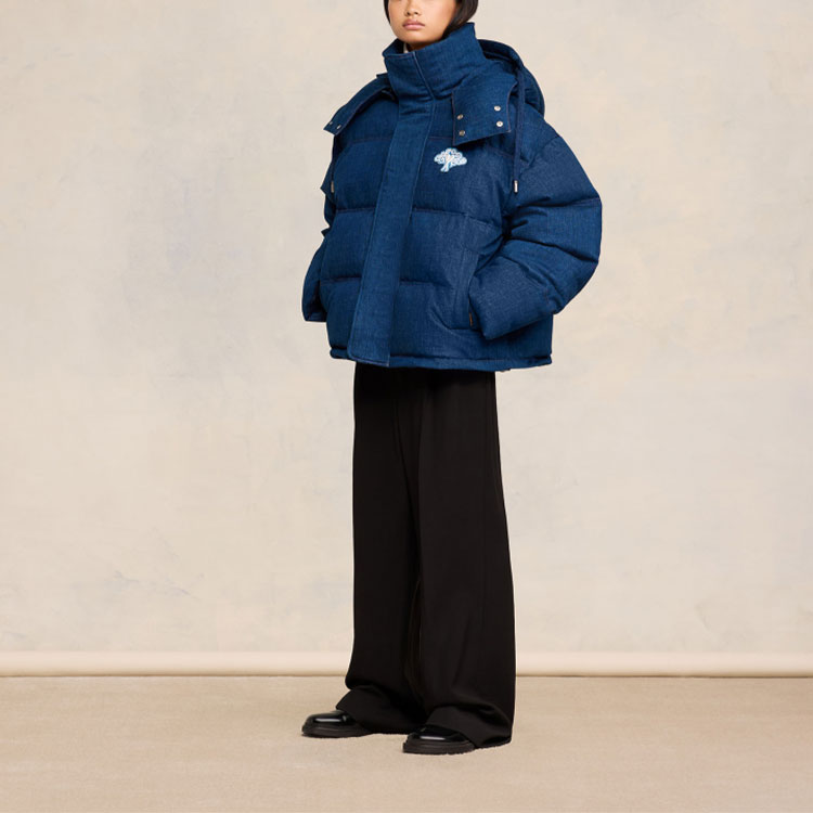 Ami Paris AMIPARIS SS24 Dragon Capsule Unisex Hooded Denim Down Jacket - Faded Blue. SPUJK509DN0097-480 圖 8