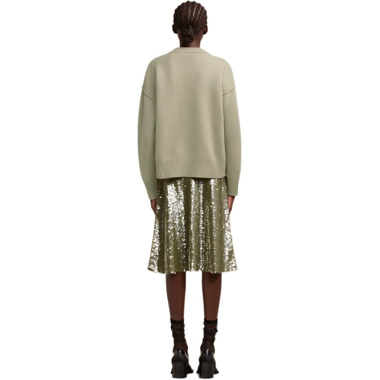 Purchase Ami Paris AMIPARIS SS24 綠色愛心刺繡美麗諾羊毛男女款毛衣 UKS006018-319