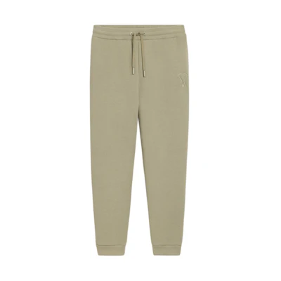 Ami Paris AMIPARIS SS24 Grey-Green Heart Drawstring Fleece Sweatpants Unisex. UTR225749-317