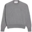 Buy Ami Paris AMIPARIS SS24 Heart Patch Crewneck Sweater Unisex Smoke Grey UKS042KN0039-055