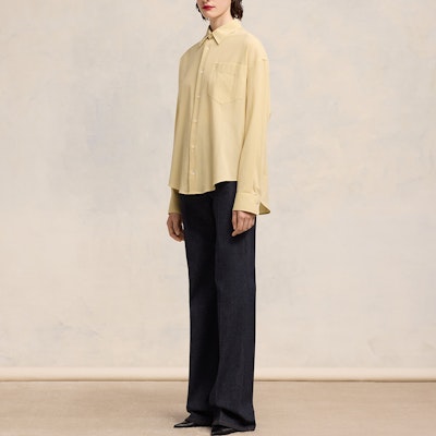 Ami Paris AMIPARIS SS24 Camisa Unisex Oversize Crema de Manga Larga USH140CO0062-721 Shop Ami Paris AMIPARIS SS24 Camisa Unisex Oversize Crema de Manga Larga USH140CO0062-721