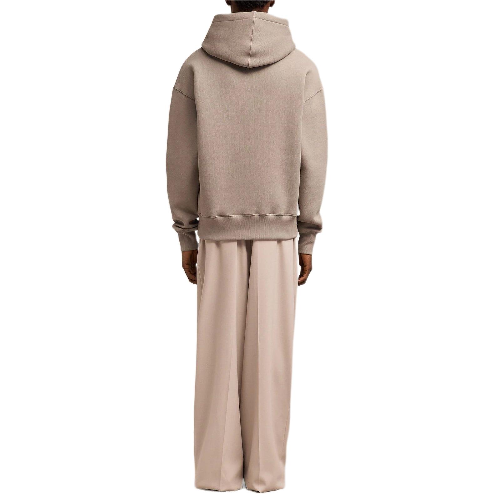 Ami Paris AMIPARIS SS24 Raised Heart Beige Hoodie Unisex Casual Zipper Design. USW2257492-811 圖 4