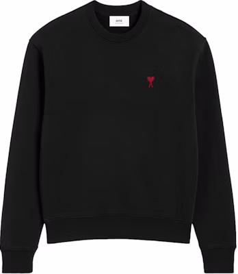 Ami Paris SS24 Sudadera Unisex Negra de Algodón Cuello Redondo Manga Larga. BFUSW035730-BLACK Buy Ami Paris SS24 Sudadera Unisex Negra de Algodón Cuello Redondo Manga Larga. BFUSW035730-BLACK