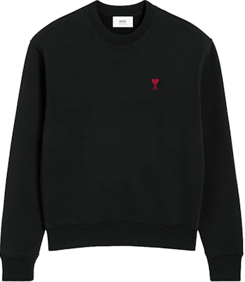 Ami Paris SS24 Sudadera Unisex Negra de Algodón Cuello Redondo Manga Larga. BFUSW035730-BLACK Order Ami Paris SS24 Sudadera Unisex Negra de Algodón Cuello Redondo Manga Larga. BFUSW035730-BLACK