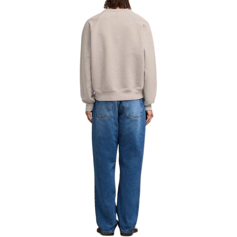 Ami Paris AMIPARIS SS24 Unisex Cream Heart Embroidered Cotton Oversized Sweatshirt USW005747-2712 圖 5