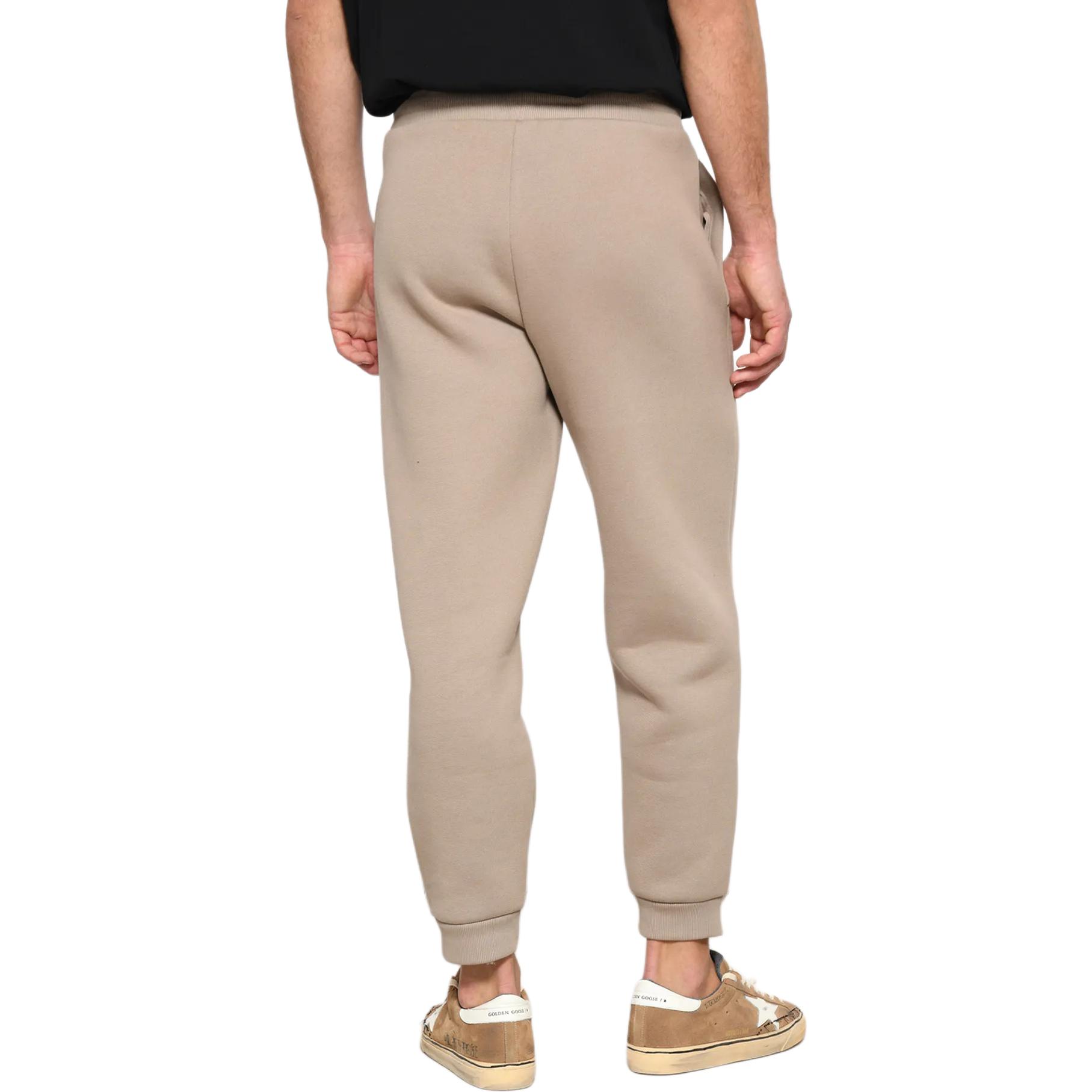 Shop 아미파리 SS24 유니섹스 하트 로고 플리스 조거팬츠 - 라이트 그레이 베이지 UTR2257492-811