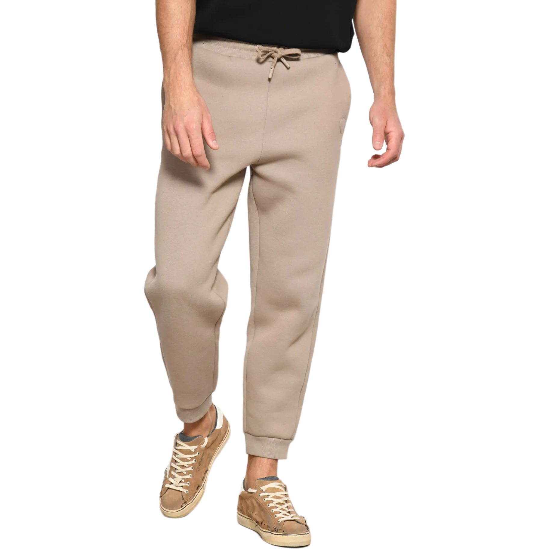 Purchase 아미파리 SS24 유니섹스 하트 로고 플리스 조거팬츠 - 라이트 그레이 베이지 UTR2257492-811