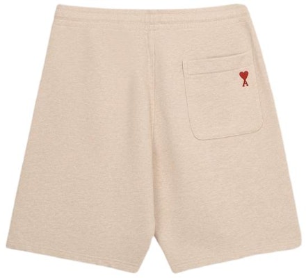 Ami Paris AMIPARIS SS24 Unisex Shorts Casual con Cordón Beige Crema. USO635747-2712 Lookbook Ami Paris AMIPARIS SS24 Unisex Shorts Casual con Cordón Beige Crema. USO635747-2712