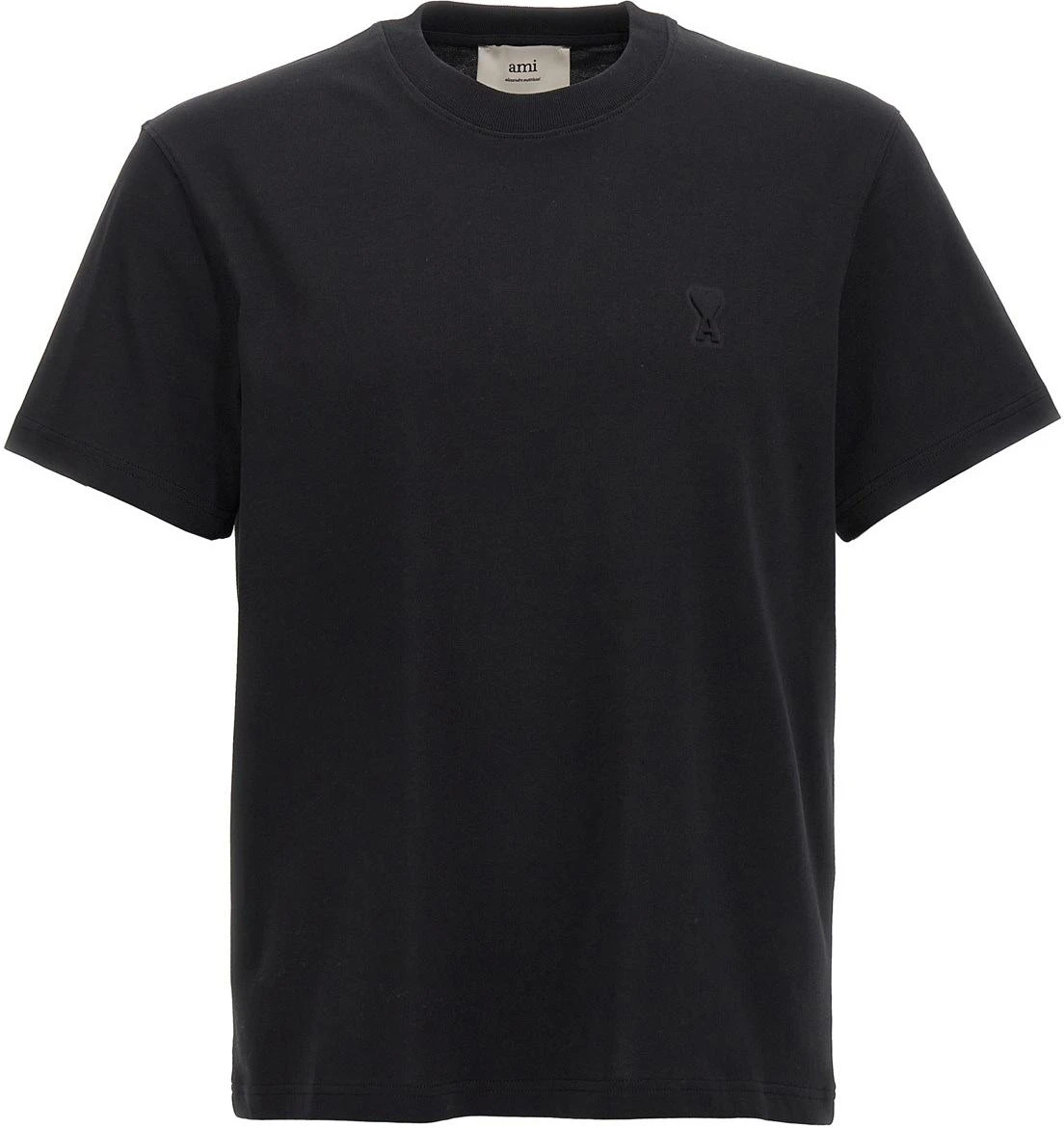 ami-paris-amiparis-ss-25-heart-embossed-cotton-crew-neck-t-shirt-black-male-uts-027726001