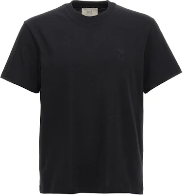 Ami Paris AMIPARIS SS25 Heart Embossed Cotton Crew Neck T-Shirt Black Male UTS027726001 Buy Ami Paris AMIPARIS SS25 Heart Embossed Cotton Crew Neck T-Shirt Black Male UTS027726001