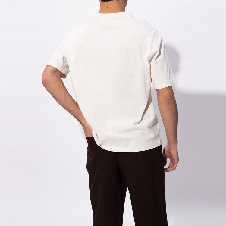 Ami Paris AMIPARIS Tonal Ami Heart Embroidery Oversized T-Shirt Men’s Off-White E21HJ128726-150 圖 4