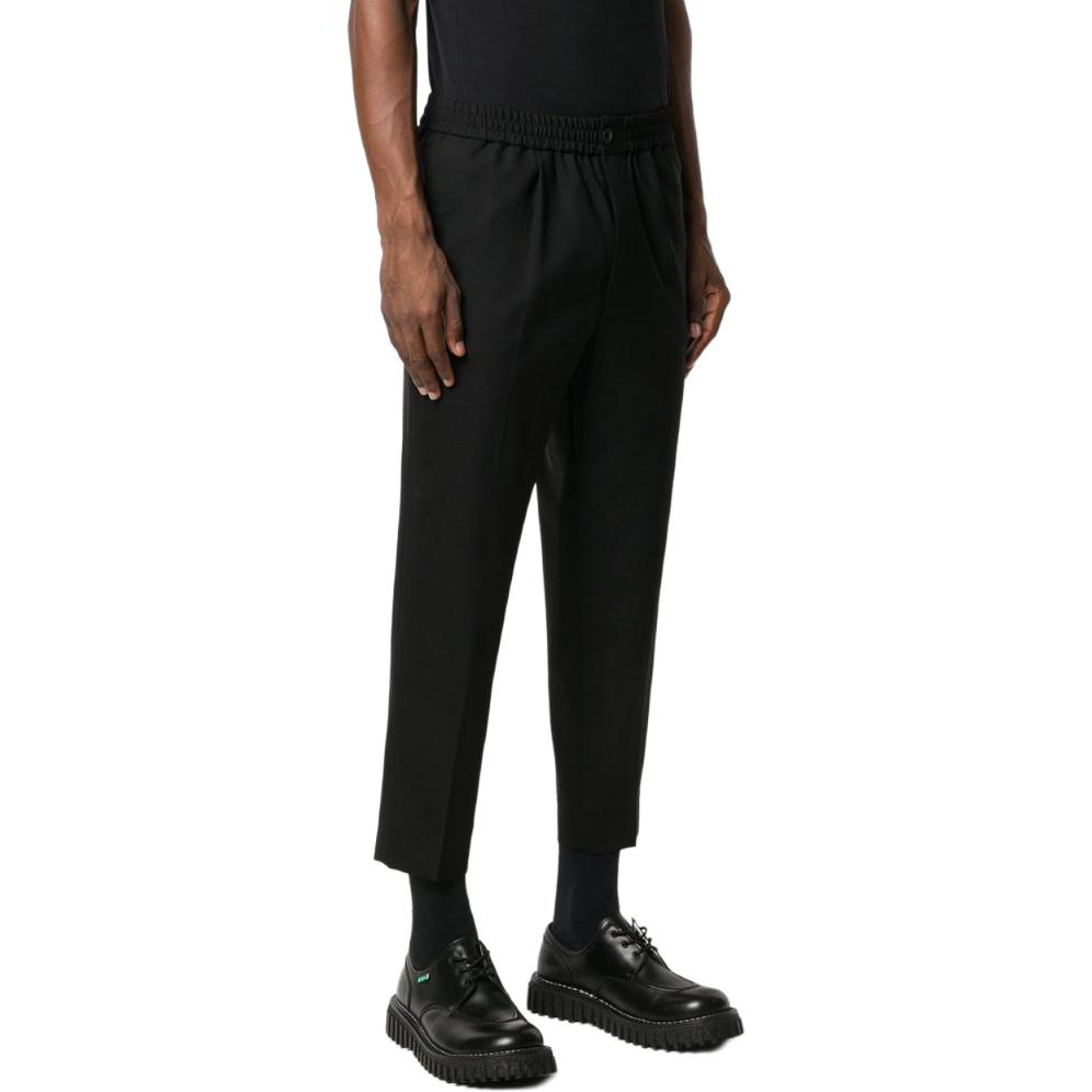 Lookbook Ami Paris Seluar Panjang Crop Hitam Lelaki & Wanita Santai H20HT206207