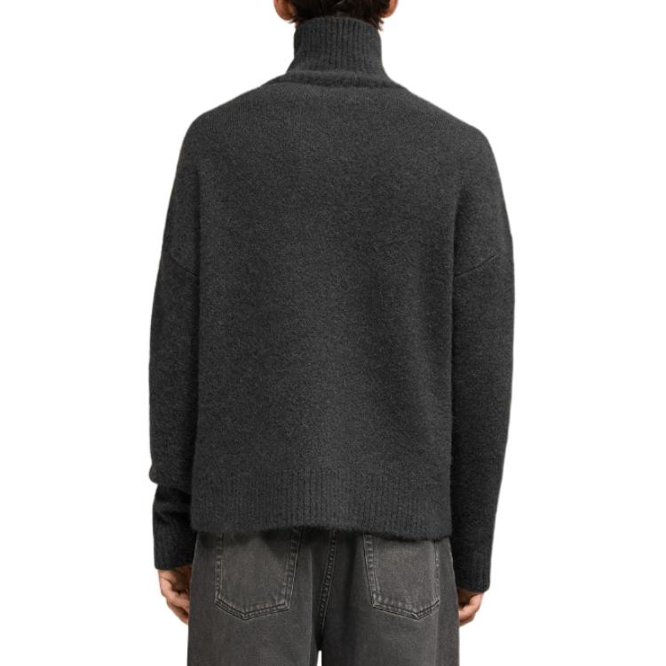 Ami Paris AMIPARIS Unisex Cloud Alpaca Wool Turtleneck Sweater with Heart Logo - Dark Grey UKS425KN0032-061 圖 5