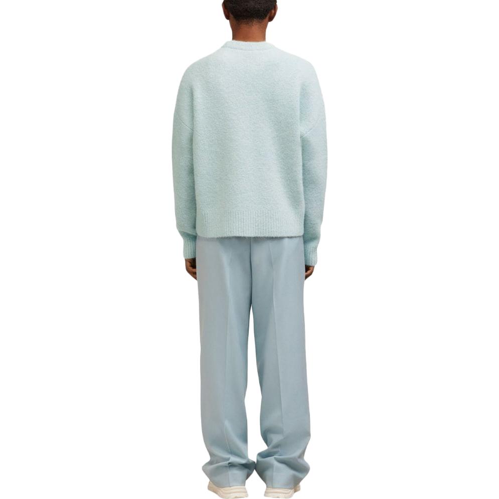 Shop Ami Paris AMIPARIS 男女款心形印花雲朵長袖圓領毛衣 H23UKS025KN0032