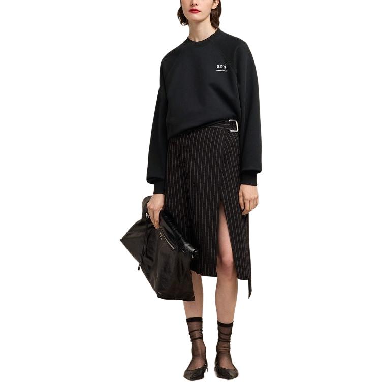 Shop 아미파리 AMIPARIS 유니섹스 디자이너 그래픽 코튼 긴팔 스웨트셔츠 USW024747-001