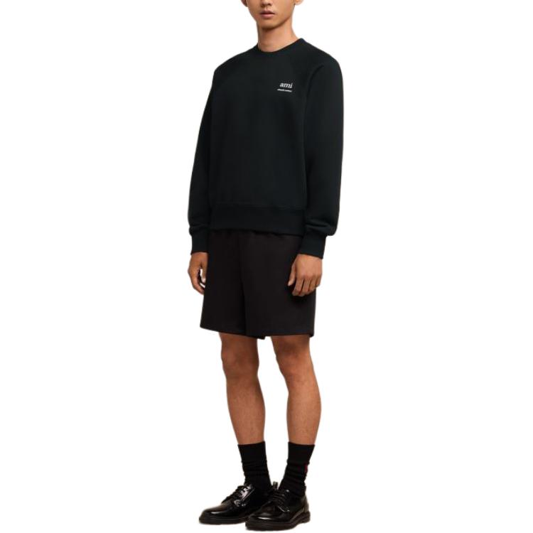 Sizing 아미파리 AMIPARIS 유니섹스 디자이너 그래픽 코튼 긴팔 스웨트셔츠 USW024747-001