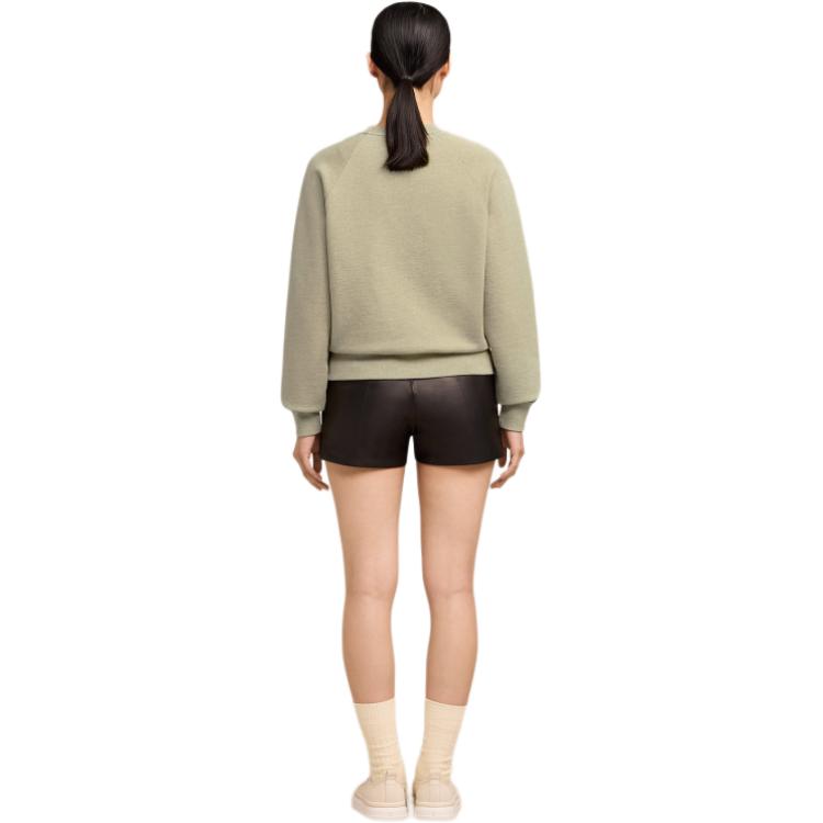 Ami Paris AMIPARIS Unisex Green Crewneck Heart Embroidery Cotton Long Sleeve Sweatshirt USW005747-366 圖 5